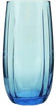 Pasabahce Linka - Blauwe Longdrinkglazen - Set van 3 - 500 ml