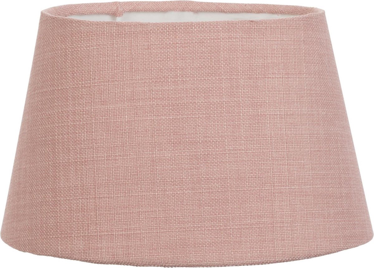 Lampenkap Linnen - roze - 25 x 18 cm - ovaal - verlichting - lamp onderdelen - wonen - tafellamp