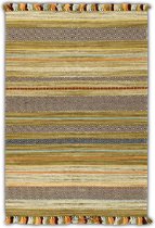 OSTA Medina – Vloerkleed – Tapijt – geweven – wol – eco – duurzaam - modern - boho - Multi/Groen - 160x230