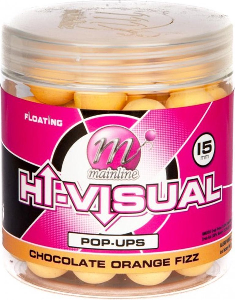 Mainline Washed Out Pop-ups - Orange Chocolate Orange Fizz - 15mm - Oranje