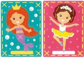 Borduurkaart kit Ballerina en zeemeermin set van 2 - Vervaco - PN-0157765