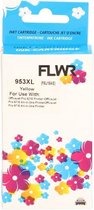 FLWR - Inktcartridge / 953XL / Geel - Geschikt voor HP