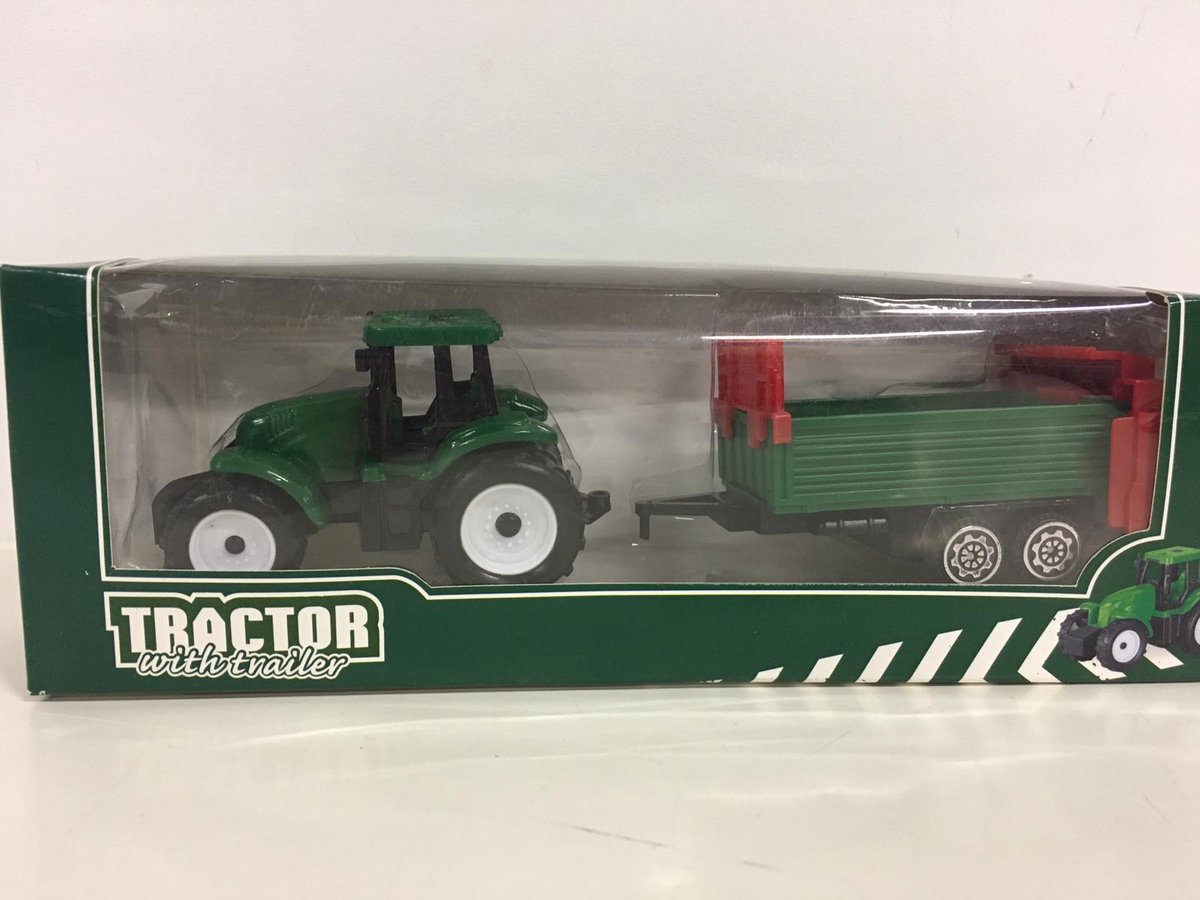 Speelgoed tractor met aanhanger bol.com