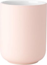 Luxe tandenborstelhouder - Baby roze - Ø 7.6 - 9.5 cm - goud - Toilet – badkamer