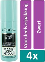 L'Oréal Paris Magic Retouch 75 ml Zwart 4 stuks Voordeelverpakking