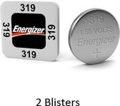 2 stuks (2 blisters a 1 stuk)Energizer Zilver Oxide Knoopcel 319 LD 1.55V
