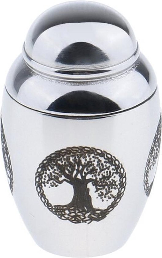 omringen Maak avondeten Sanctie Mini Urn met Lifetree Symbool - Kleine Urn - Mini Urn voor Thuis - Met  Lifetree... | bol.com