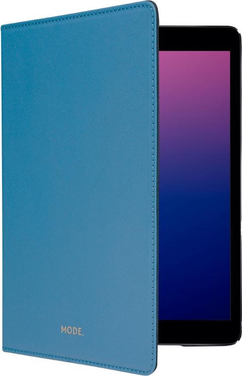 iPad Air 10.5 2019 (3e gen) Bookcase hoesje - dbramante1928 - Effen Lichtblauw - Leer
