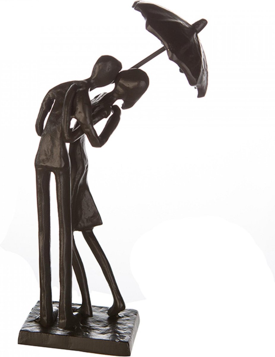 Gilde handwerk - Sculptuur - Under my umbrella - Zwart - Gietijzer