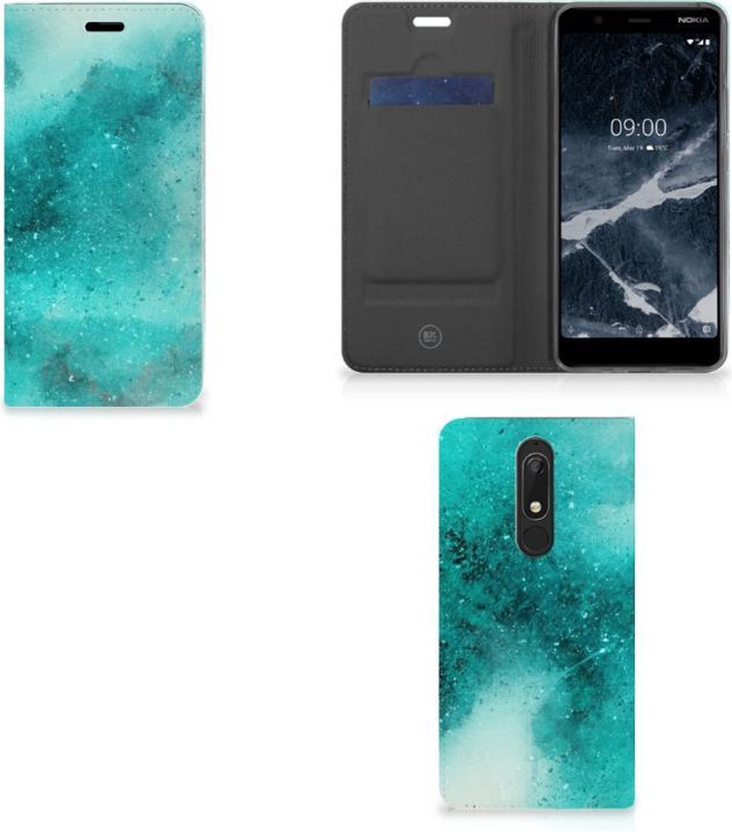 Bookcase Nokia 5.1 (2018) Painting Blue