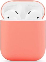 Siliconen Bescherm Hoesje Cover Zalm Roze voor Apple AirPods 1+2 Case