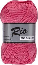 Lammy yarns Rio katoen garen - roze (020) - naald 3 a 3,5 mm - 1 bol