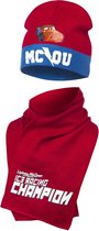 Disney Cars|muts&sjaal kl rood mt 54cm