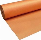 Ondervloer Orange-Line, 2mm, rol 15mtr, met overlap en zelfklevende strip, de budget ondervloer voor laminaat.