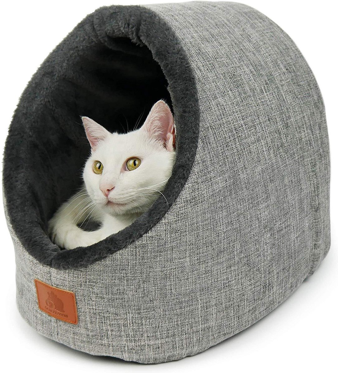 Kattenmand in Iglo grijs Comfortabele kattenmand zacht materiaal | | bol.com