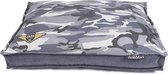 COVER BOXBED ARMY-CANVAS 90X65 GREY