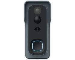QNECT Slimme Video Deurbel – Deurbeldrukker – Full HD 1080P – 140 graden kijkhoek – Batterij-gevoed