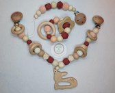 Baby cadeau meisje - Baby cadeauset - Baby gift set Hertje - Baby geschenkset - Baby cadeaupakket - Cadeau baby meisje - Kraamcadeau meisje - Kraamcadeau meisje – Wood & Fun