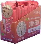 Quin Bite Raw Bar Coconut - 100% Bio Vegan Glutenvrij - 12x30gr.