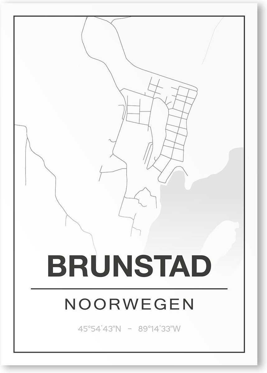 Poster/plattegrond BRUNSTAD - A4