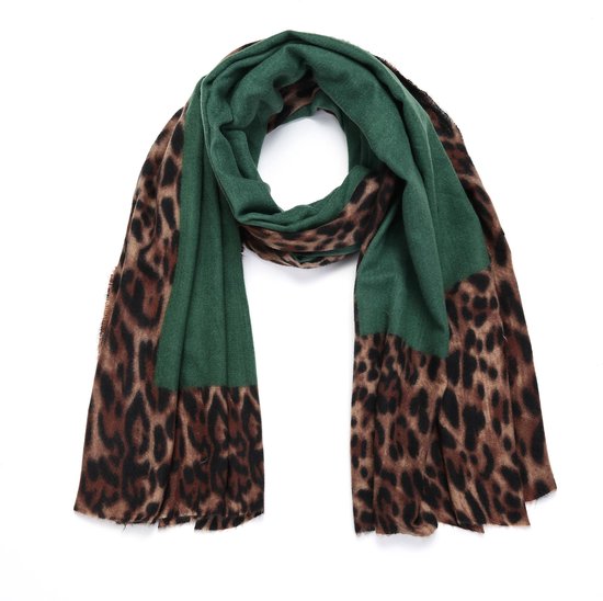 Foulard vert - imprimé léopard | bol.com