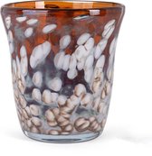 Design vaas vase - Fidrio HAZEL - glas, mondgeblazen - diameter 24 cm hoogte 25 cm