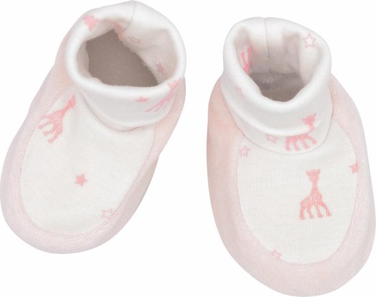 Sophie de giraf - babyslofjes - roze - 0-1 Maand