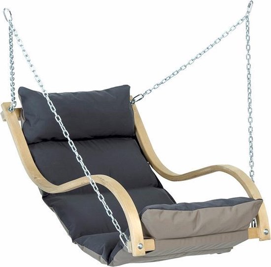 Mentor weer Goed gevoel Amazonas Hangstoel Fat Chair Antraciet | bol.com