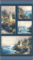 Michael Miller Fabrics Quiltstof Panel Katoen Thomas Kinkade Studio The Light of Peace 5457