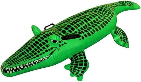 schending nooit Of later Opblaasbare krokodil 150 cm zwembad speelgoed - Buitenspeelgoed  waterspeelgoed -... | bol.com