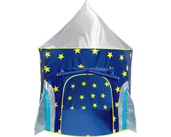 foto van LifeGoods Speeltent - Vanaf 3 Jaar - 100x130cm - Jongens/Meisjes - Incl. Draagtas - Blauw