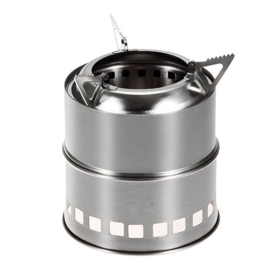 Outdoor Camping Mini Stainless Steel Wood-burning Stove Solid alcohol Stove  for Picnic... | bol.com