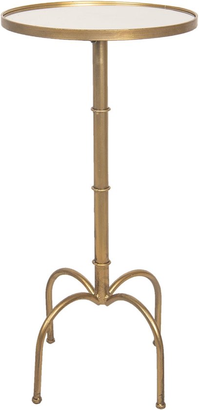 Clayre & Eef Table d'appoint Ø 40x81 cm Couleur or Métal