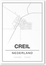 Poster/plattegrond CREIL - A4