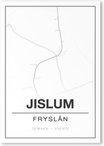 Poster/plattegrond JISLUM - 30x40cm