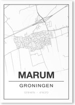 Poster/plattegrond MARUM - 30x40cm