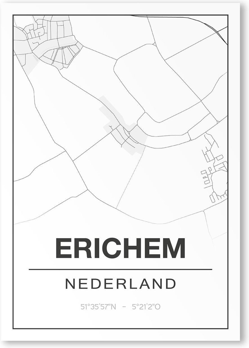 Poster/plattegrond ERICHEM - 30x40cm