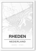 Poster/plattegrond RHEDEN - 30x40cm