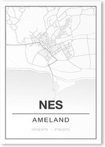 Poster/plattegrond NES - 30x40cm