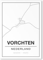 Poster/plattegrond VORCHTEN - 30x40cm