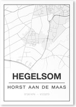 Poster/plattegrond HEGELSOM - A4