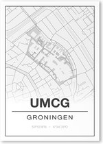 Poster/plattegrond UMCG - 30x40cm