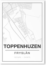 Poster/plattegrond TOPPENHUZEN - A4