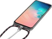 StilGut Hybrid Necklace Case with Black Cord for Galaxy S10e clear
