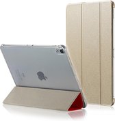 Apple iPad Pro 11 (2018) Hoes - Mobigear - Tri-Fold Serie - Kunstlederen Bookcase - Goud - Hoes Geschikt Voor Apple iPad Pro 11 (2018)