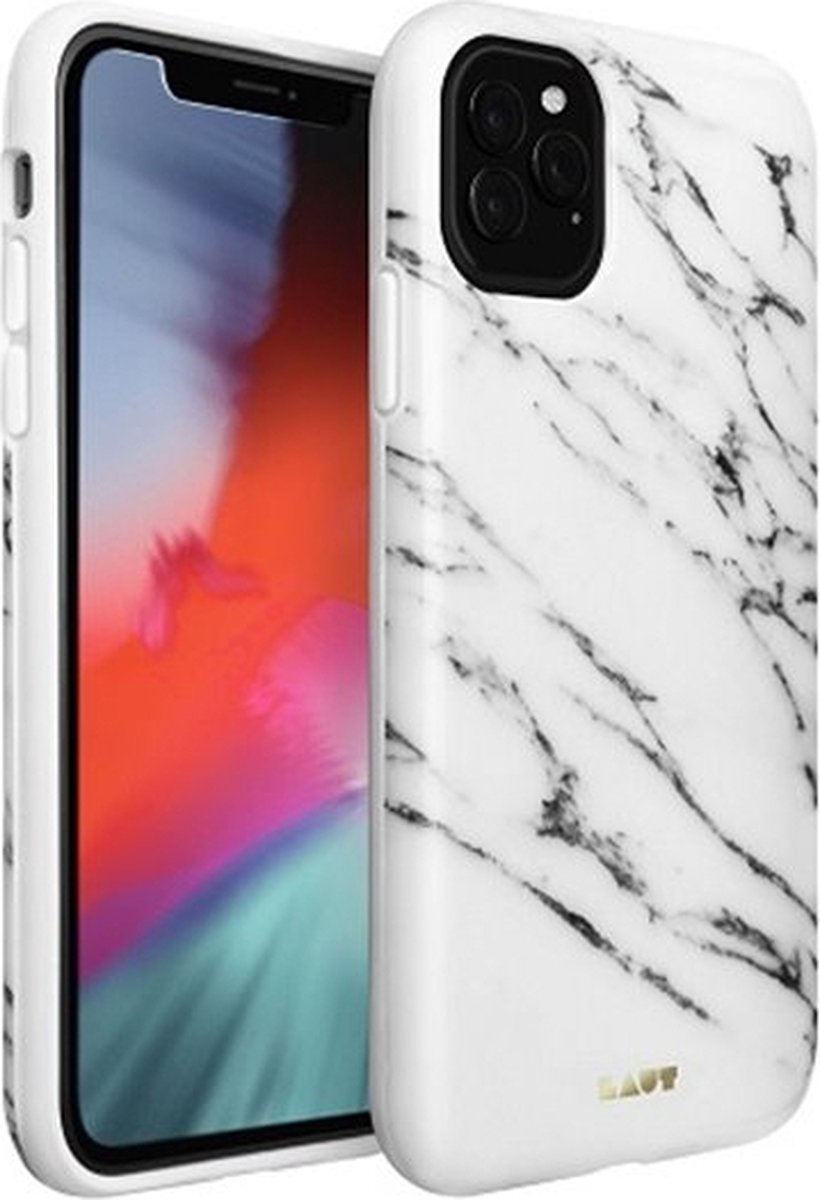 LAUT - iPhone 11 Pro Hoesje - Back Case HUEX Marble Wit