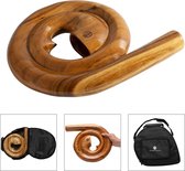 Australian Treasures Spiral Travel Didgeridoo - AT-Spiral inclusief bijpassende  travelbag