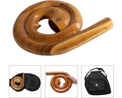 Spiraal Didgeridoo – Compact Model met Gevoerde Tas