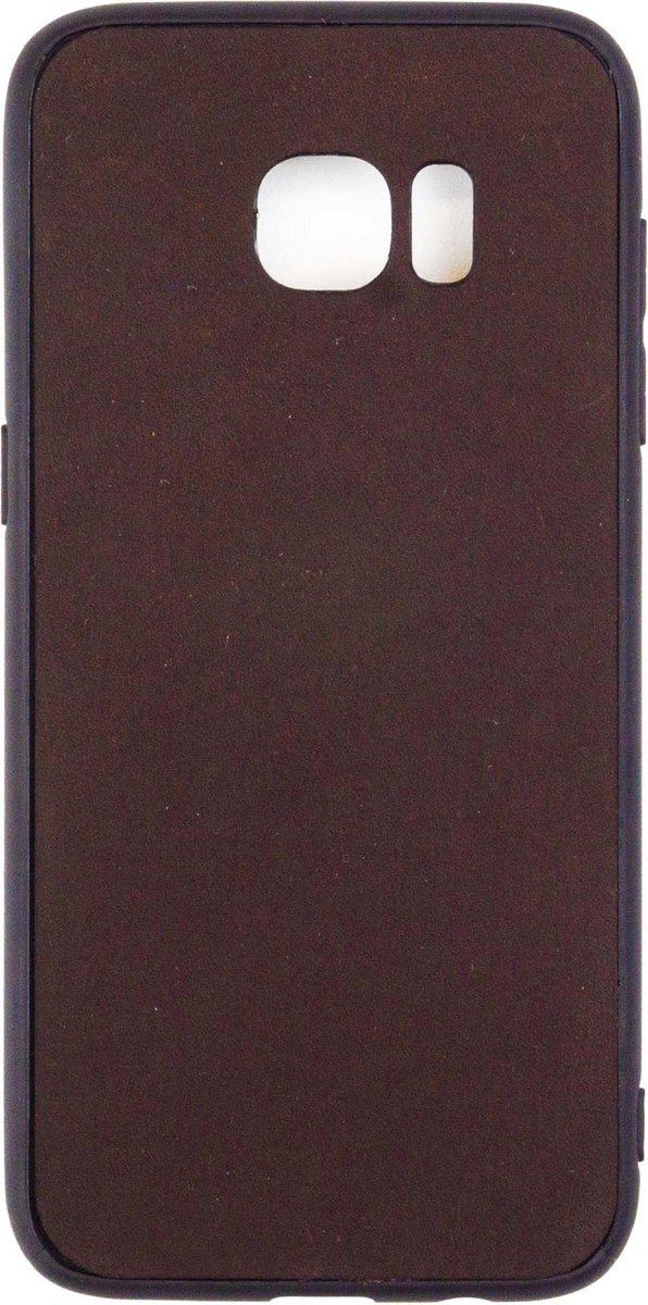 Leren Telefoonhoesje Samsung S7 Edge – Bumper case - Chocolade Bruin