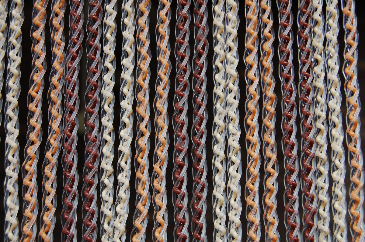 La Tenda Deurgordijn Vliegengordijn Arezzo 2, 90x210 cm. bruin - beige - oranjebruin